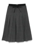 SANDRO pleated midi skirt - Grey