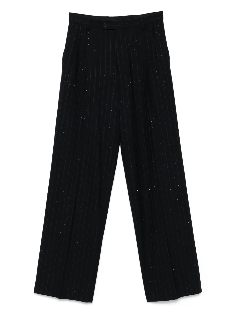 SANDRO pinstripe metallic trousers | Blue | Image 1
