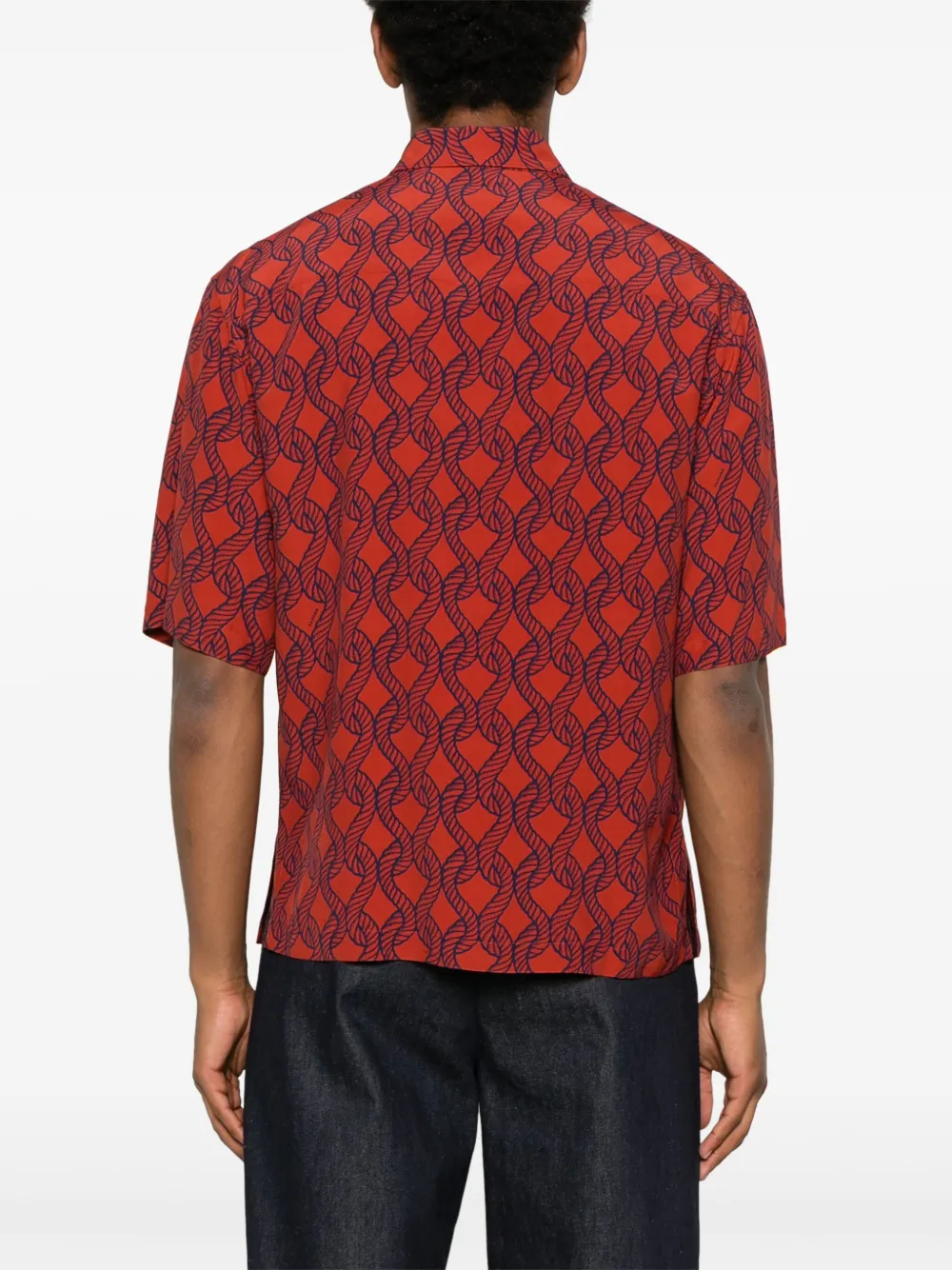 SANDRO Overhemd met print Oranje