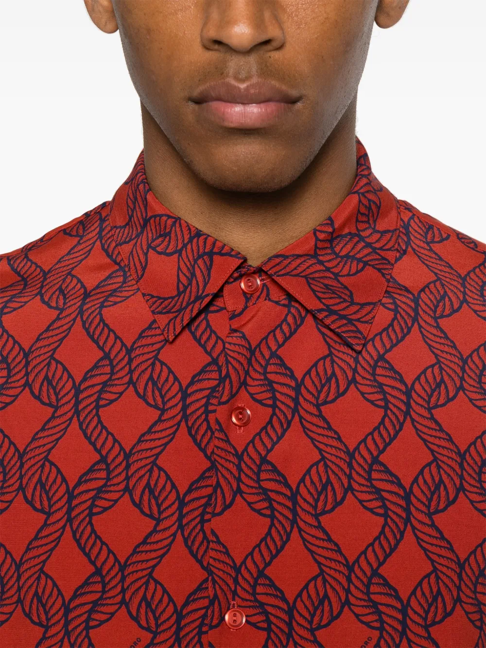 SANDRO Overhemd met print Oranje