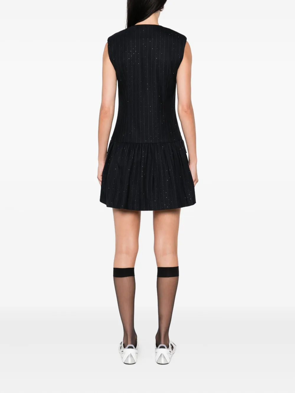 SANDRO Mouwloze maxi-jurk Blauw