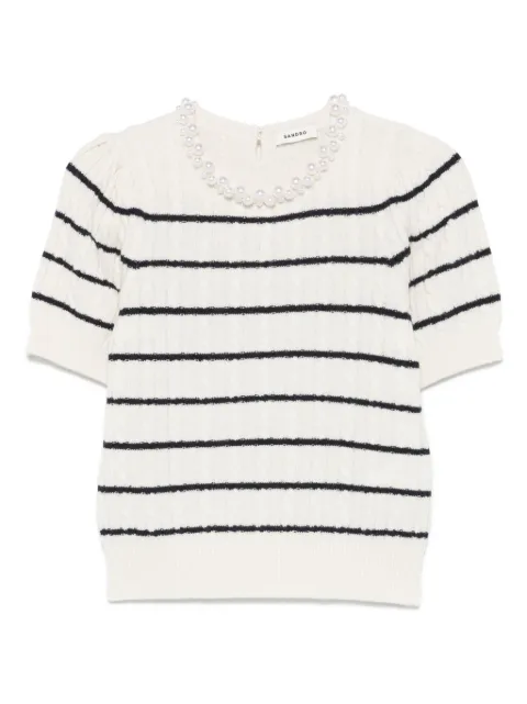 SANDRO playera con motivo de rayas
