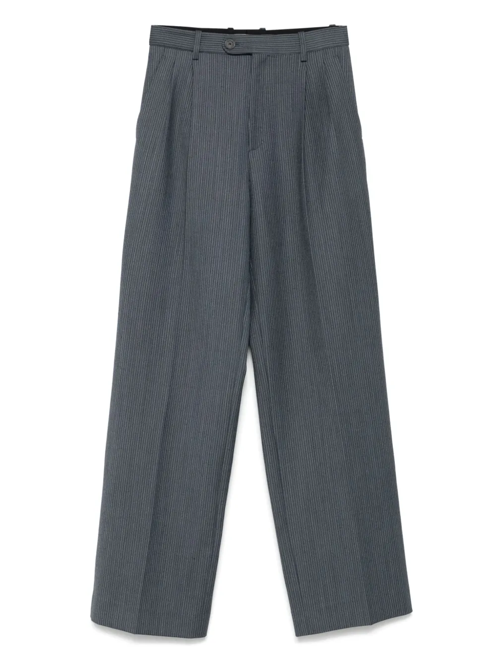 SANDRO Gestreepte straight broek Blauw