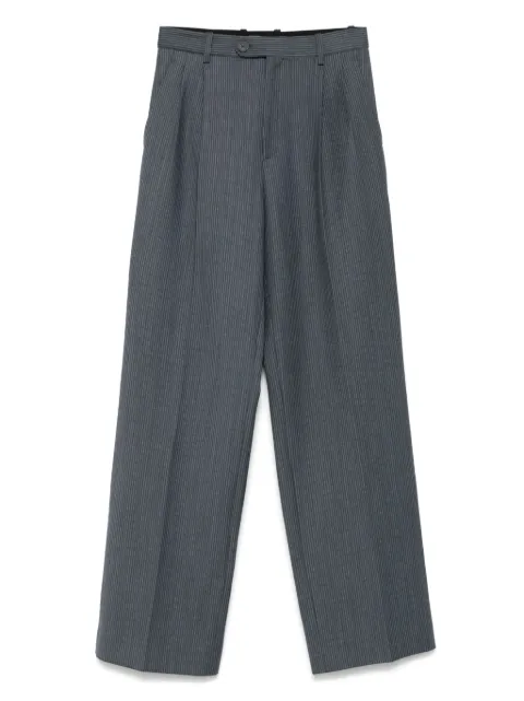 SANDRO striped straight-leg trousers