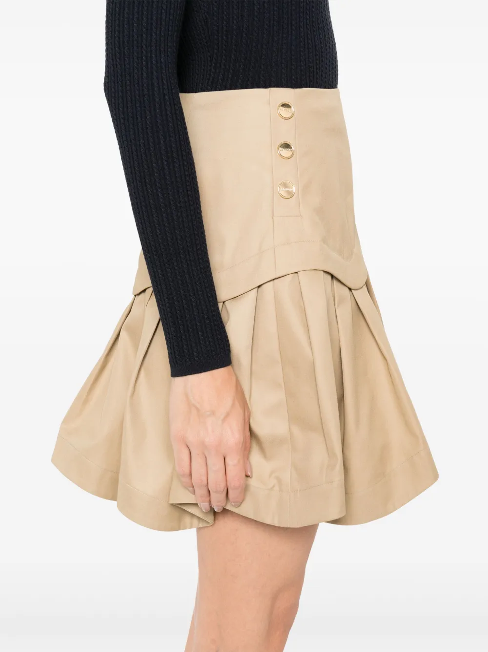 SANDRO Katoenen rok Beige