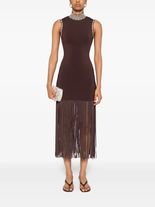 Robe Sandro Taille 36 (FR) - Couleur Multicolore, Longueur Midi/mini, Viscose, Occasion Très Bon état