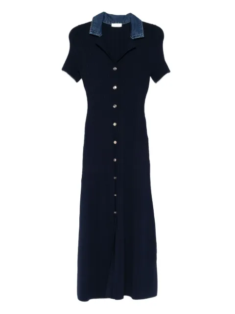 SANDRO v-neck knitted dress