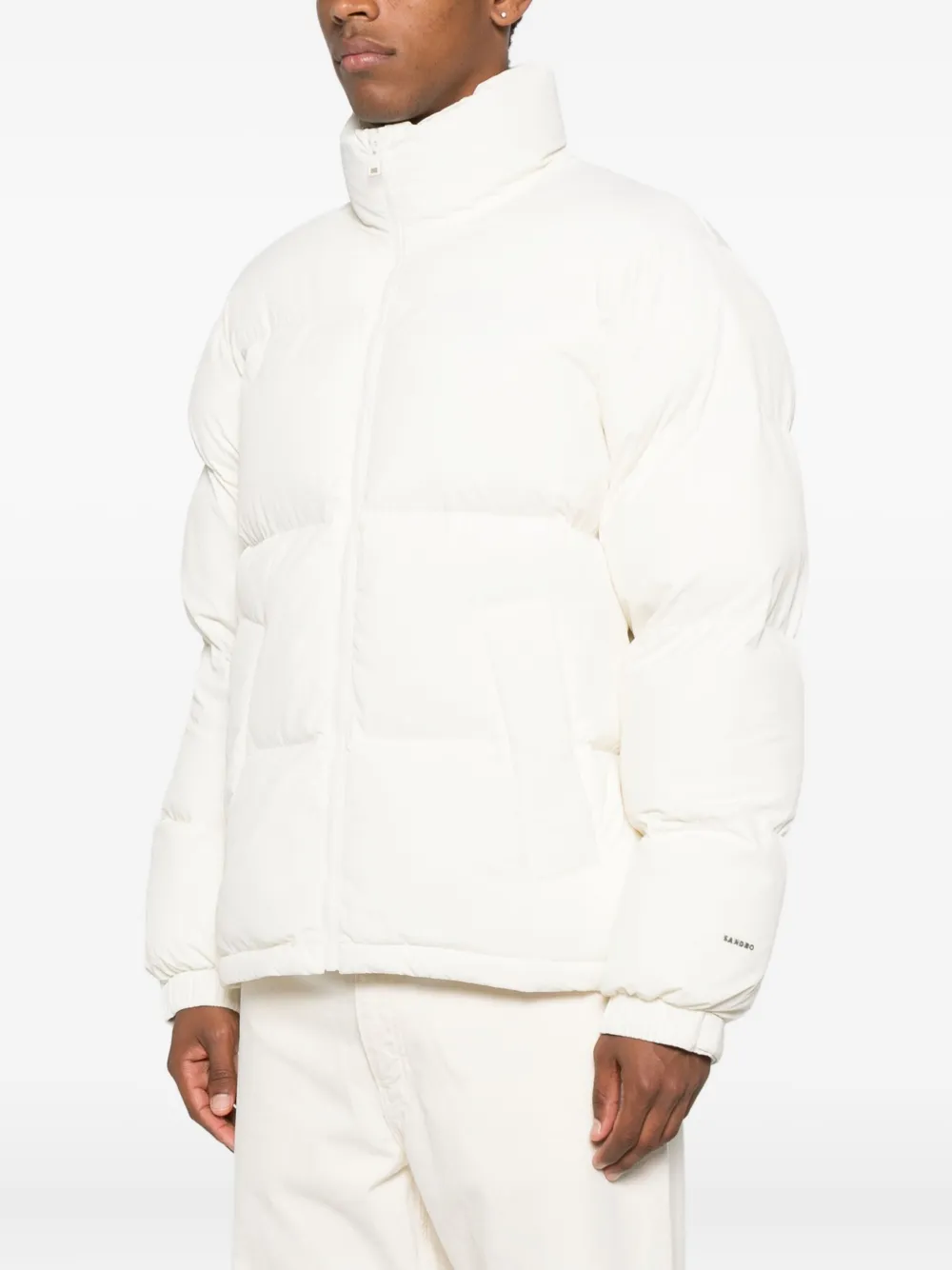 SANDRO Gewatteerd donsjack Wit