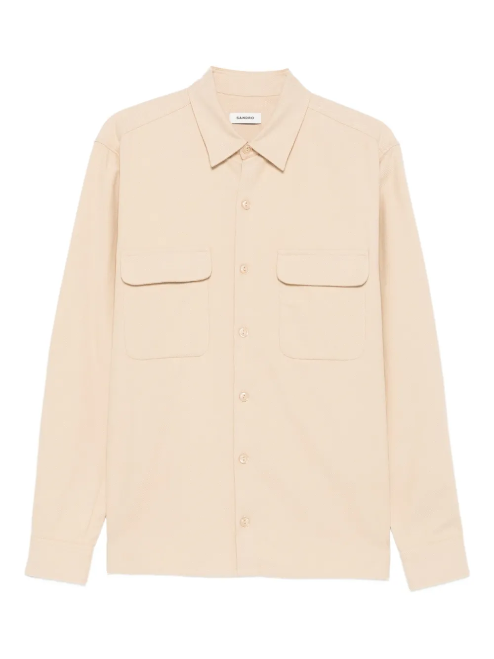 SANDRO Overhemd met klepzakken Beige