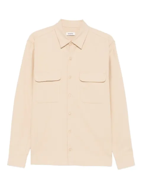 SANDRO camisa con bolsillos y solapa