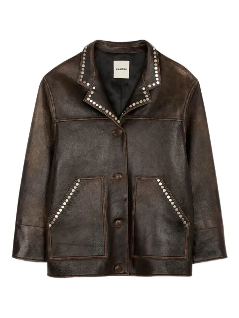 SANDRO leather jacket