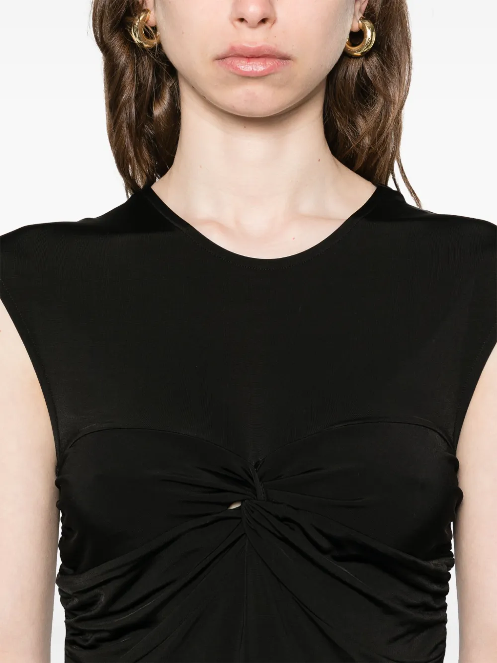 SANDRO Spencer met geknoopt detail Zwart
