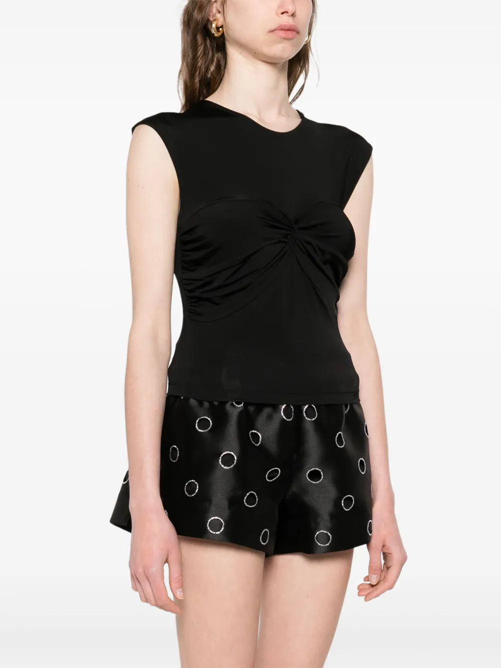 SANDRO Spencer met geknoopt detail Zwart