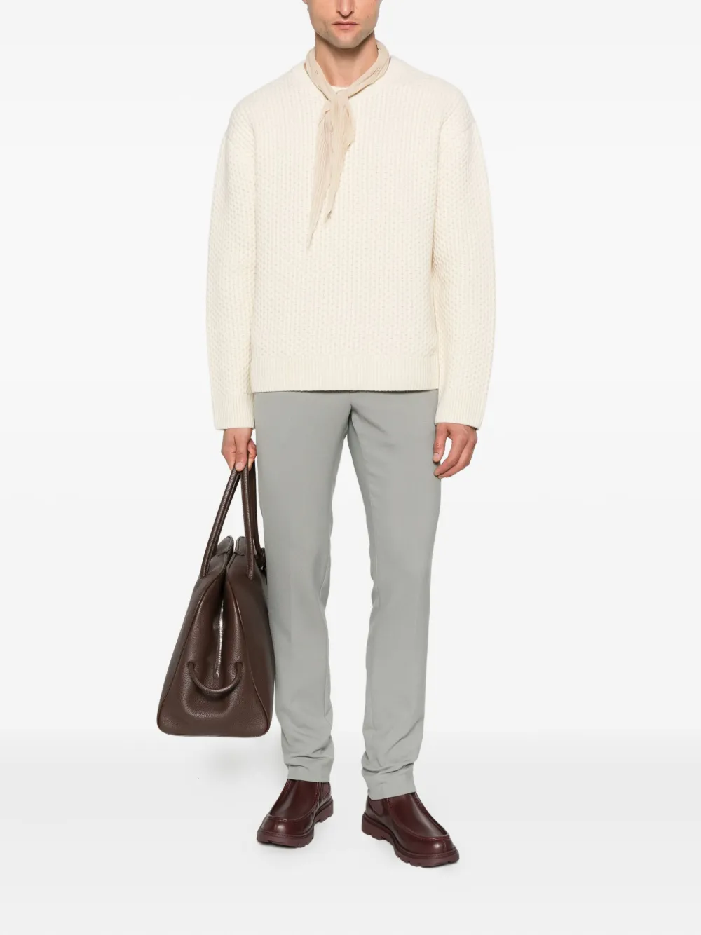 SANDRO Straight broek - Grijs