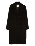 SANDRO double-breasted coat - Brown