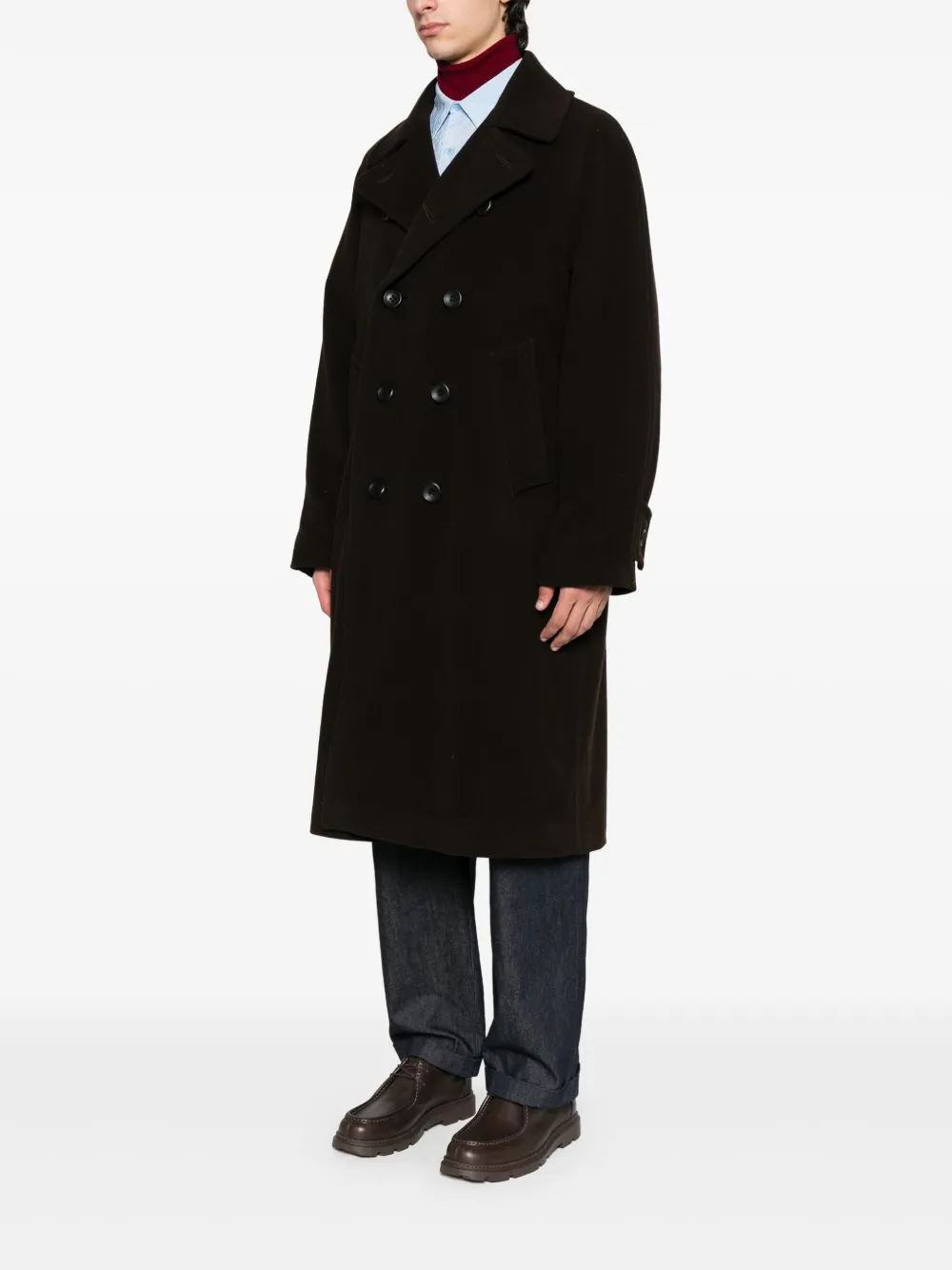 SANDRO Jas met dubbele rij knopen Bruin