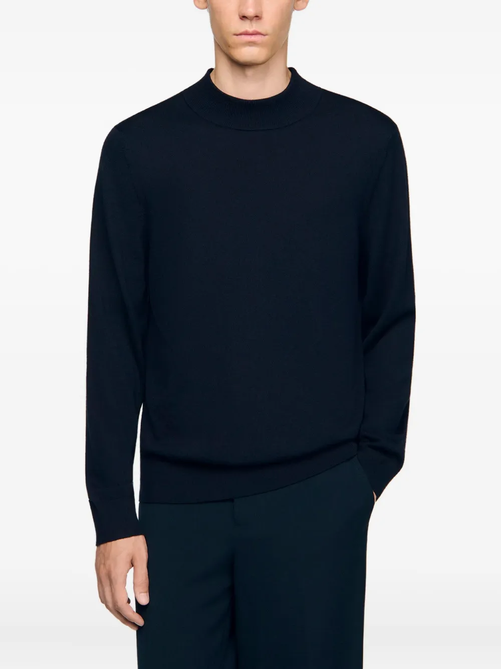 SANDRO Wollen trui Blauw