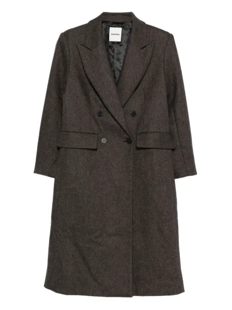 SANDRO buttoned double-breasted coat