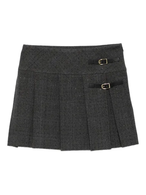 SANDRO pleated buckled skirt