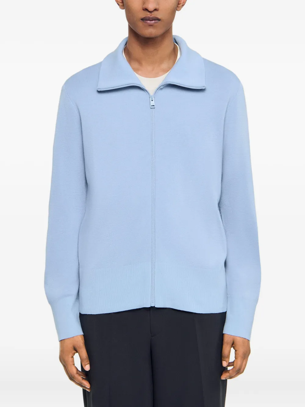 SANDRO Vest met rits Blauw