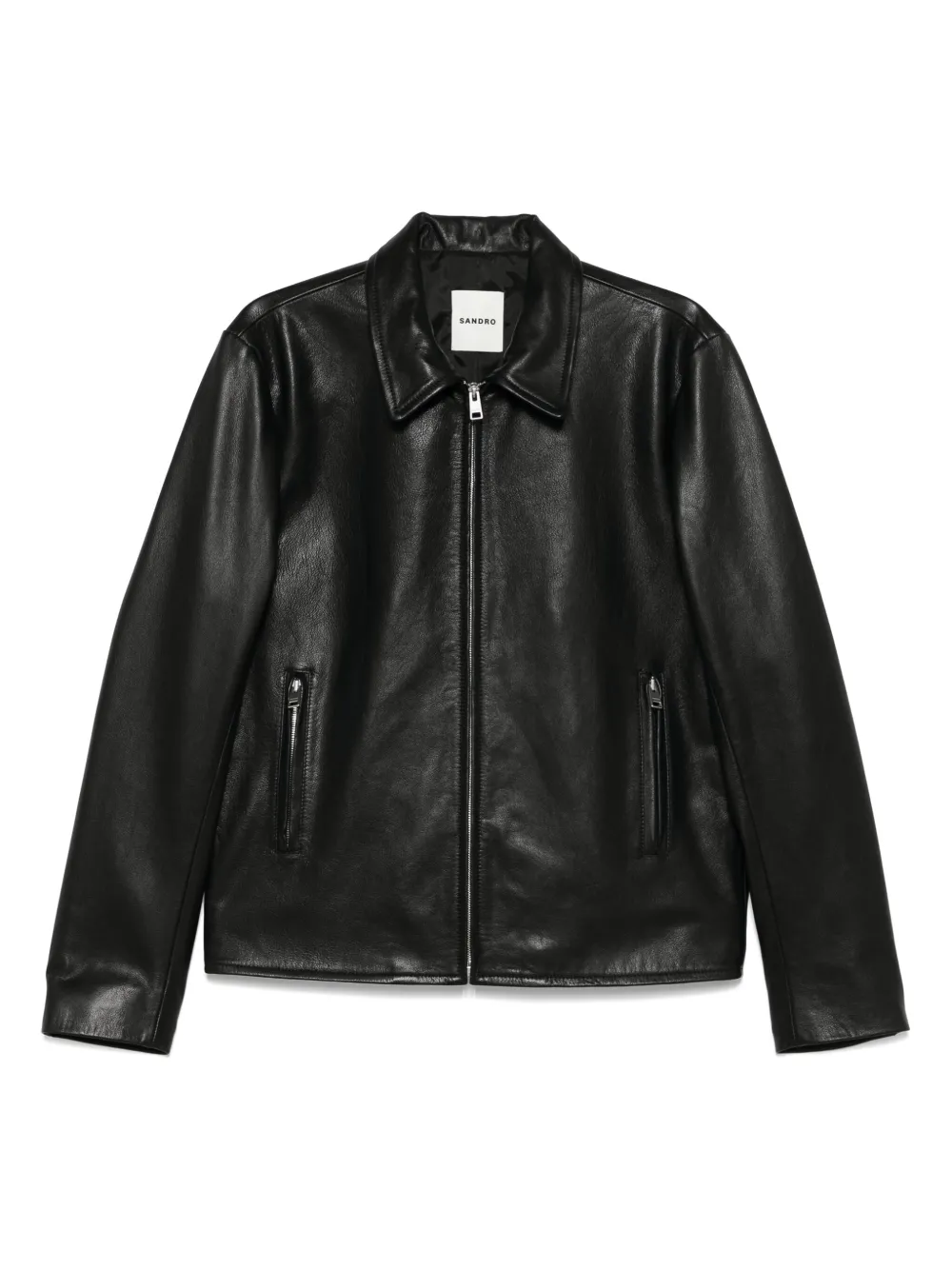 SANDRO Jaqueta de couro | Preto | Image 1