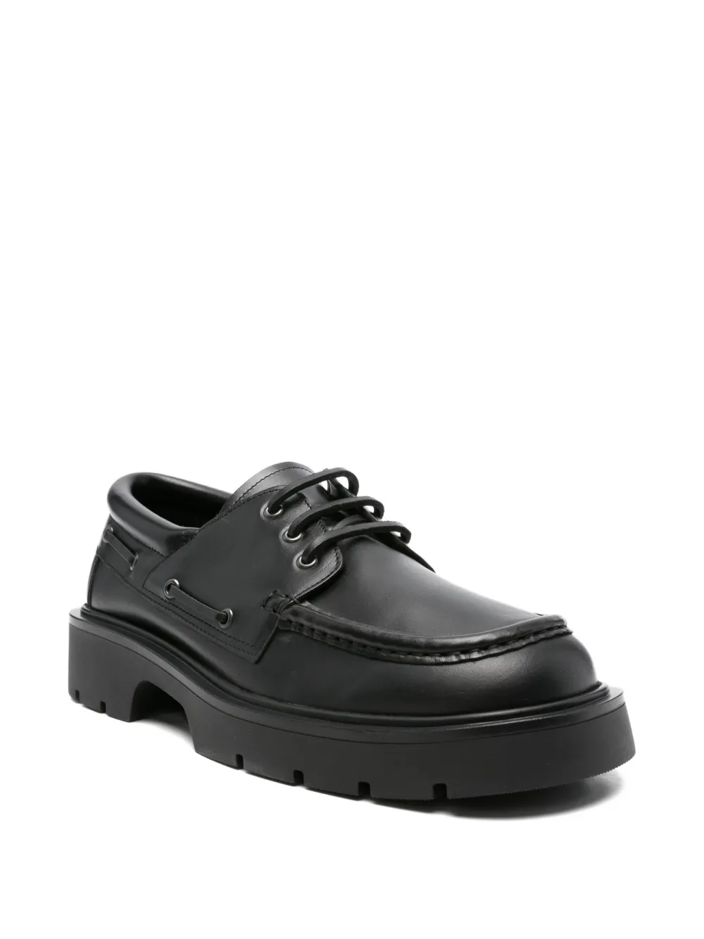 SANDRO Derby veterschoenen met plateauzool Zwart