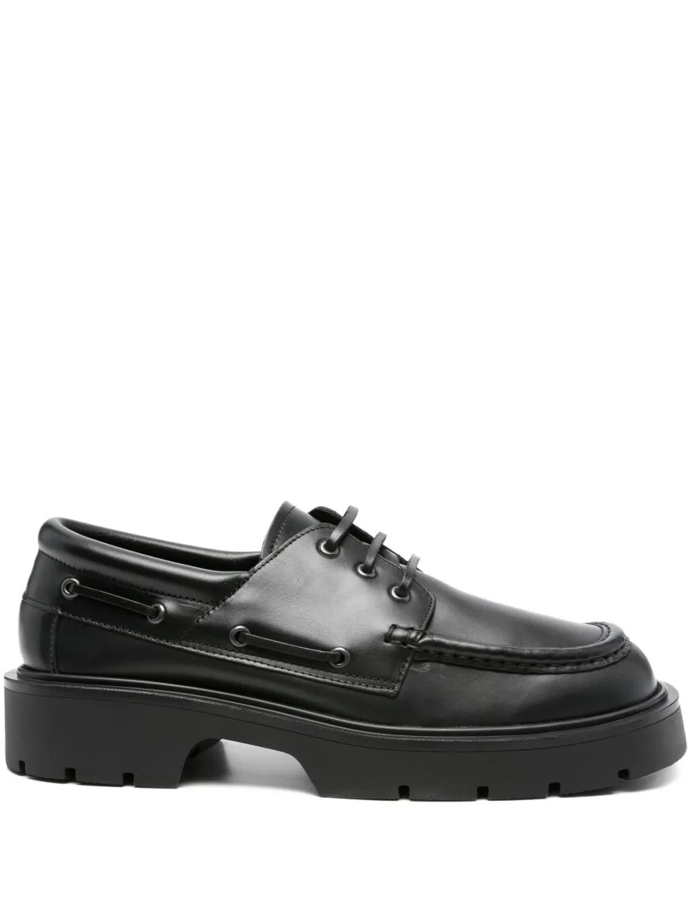 SANDRO lace-up platform derby shoes Black