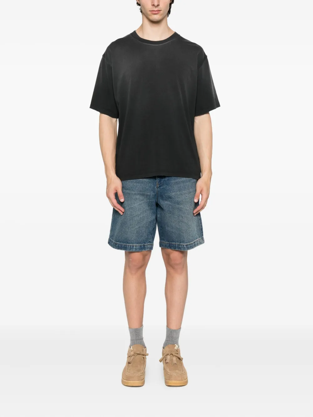 SANDRO Katoenen T-shirt - Zwart