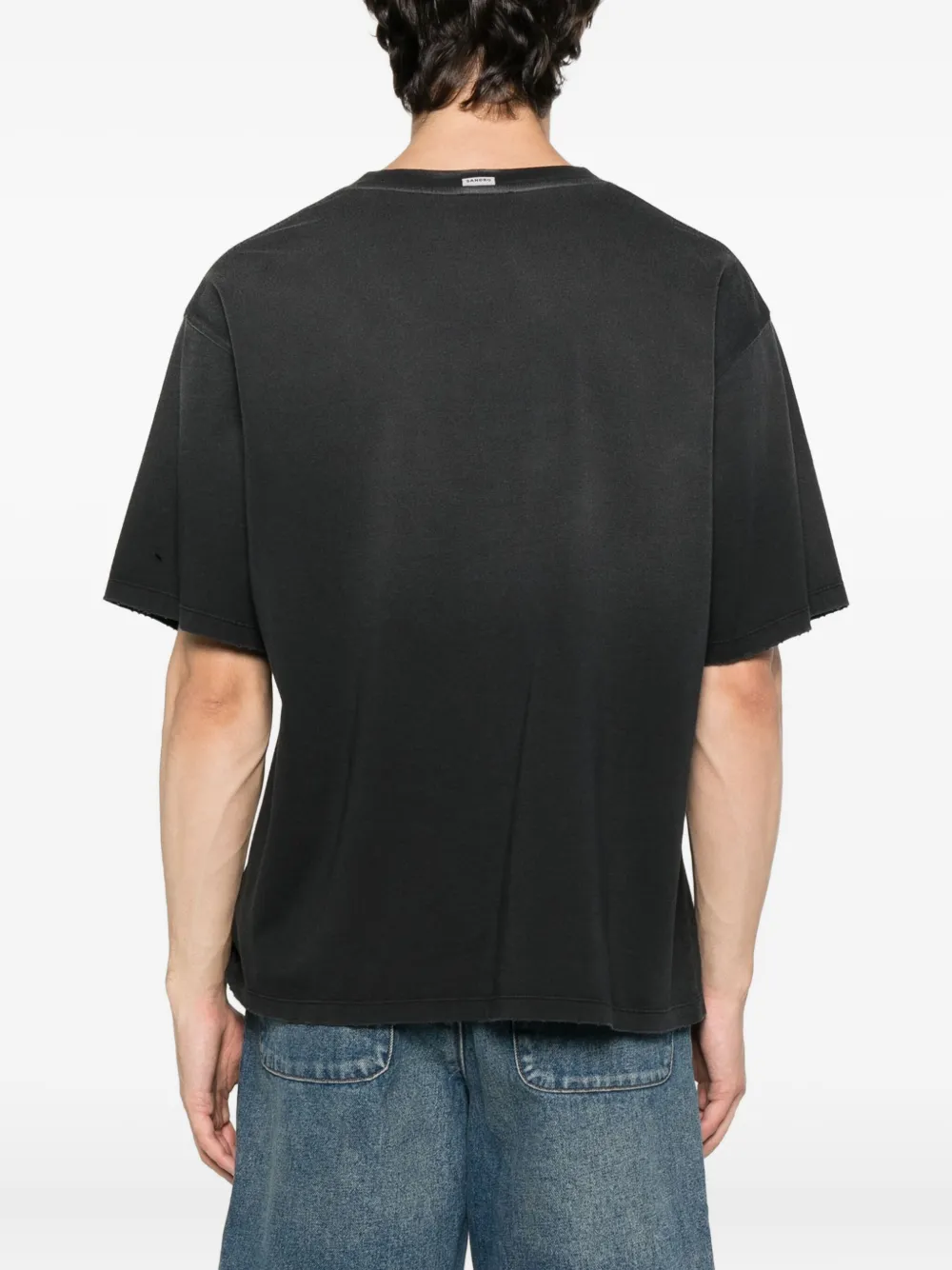 SANDRO Katoenen T-shirt Zwart