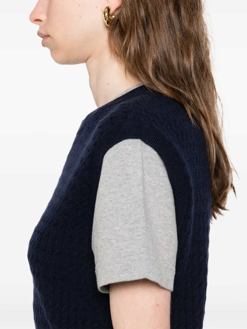 SANDRO Gelaagd T-shirt Blauw
