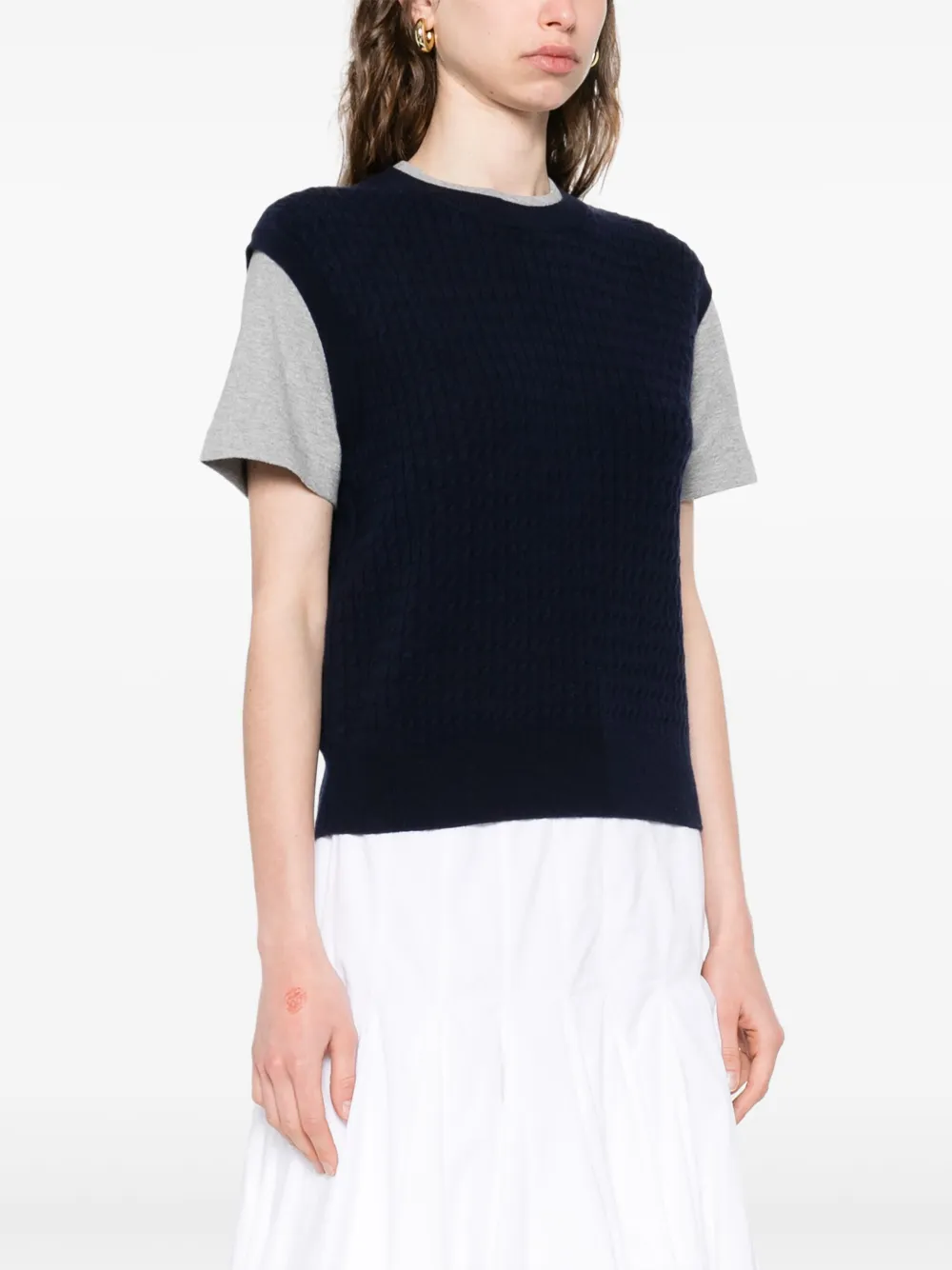 SANDRO Gelaagd T-shirt Blauw
