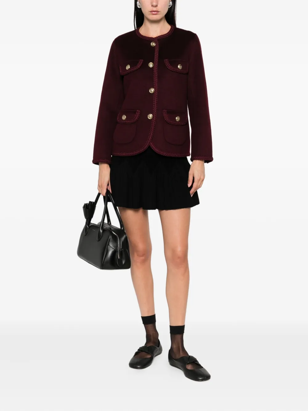 SANDRO wool-blend fitted jacket | Fitted Jackets | Image 2
