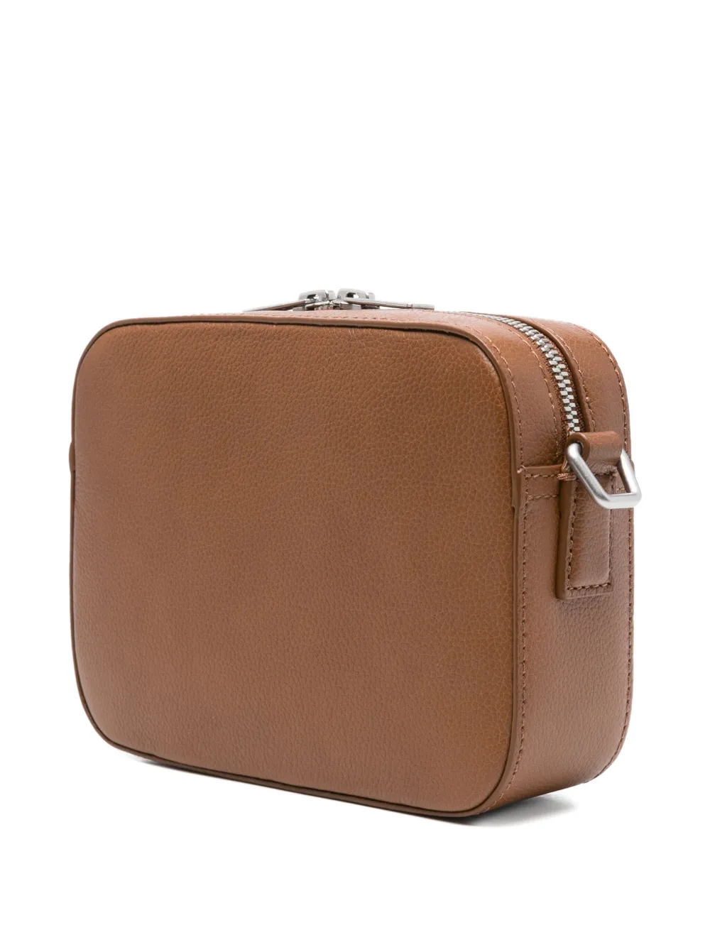 SANDRO Leren messengertas Beige