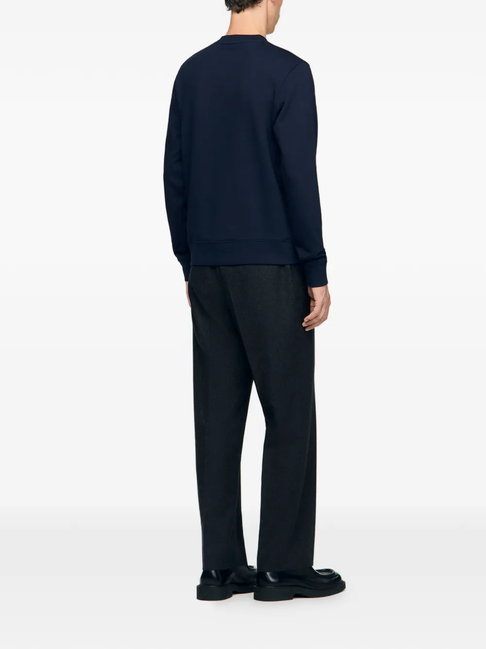  Sandro Heart-patch Sweatshirt - Blue 