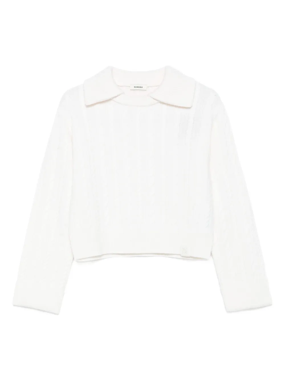 SANDRO Maglione con lavorazione intrecciata - Toni neutri