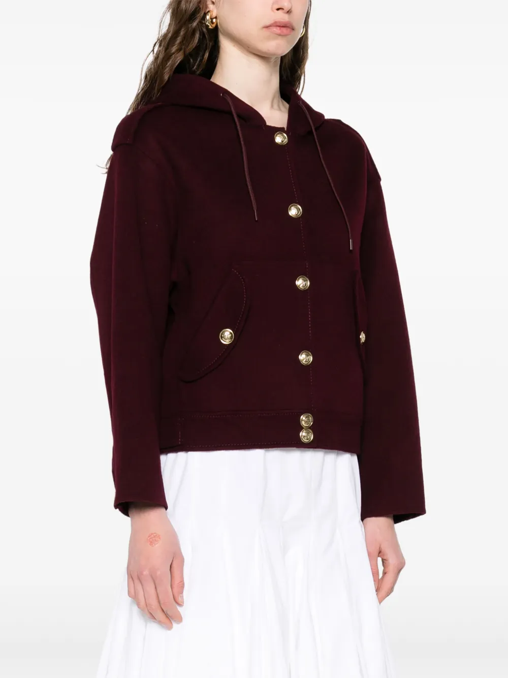 SANDRO Wollen jack Rood