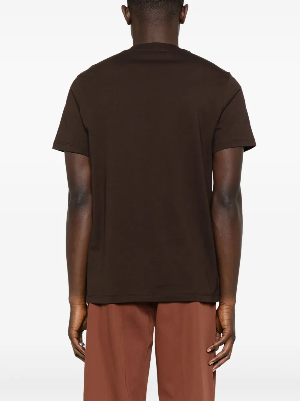 SANDRO T-shirt van biologisch katoen Bruin