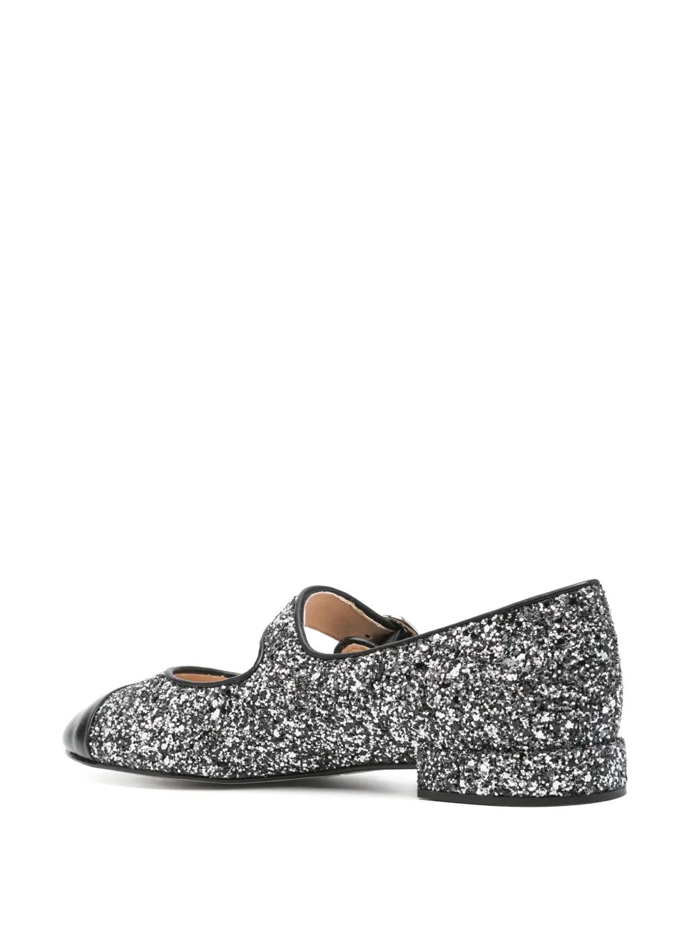 SANDRO leather ballet flats Black