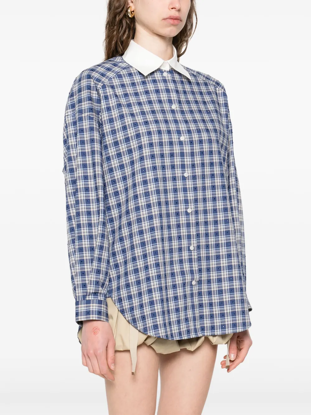 SANDRO Blouse verfraaid met kristal Blauw