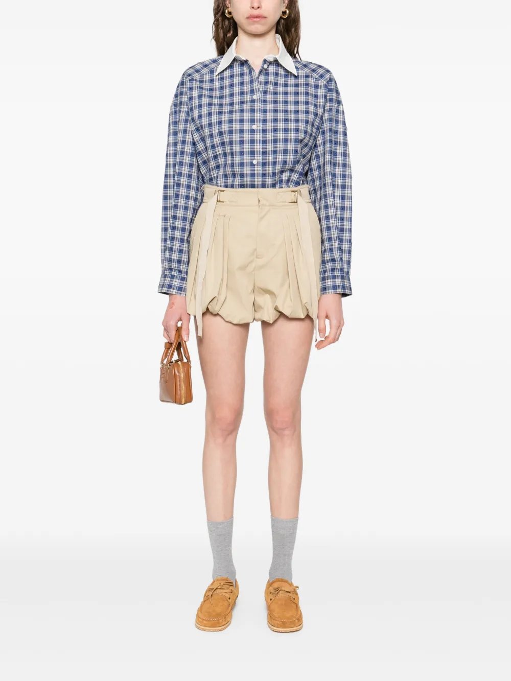 SANDRO Blouse verfraaid met kristal Blauw