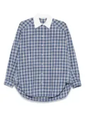 SANDRO crystal-embellished shirt - Blue