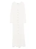 SANDRO pointelle-knit maxi dress - Neutrals