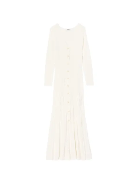 SANDRO pointelle-knit maxi dress
