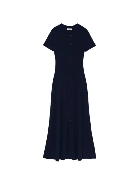 SANDRO robe en maille à coupe longue