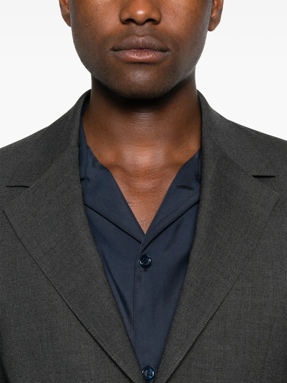 SANDRO Blazer met enkele rij knopen Grijs