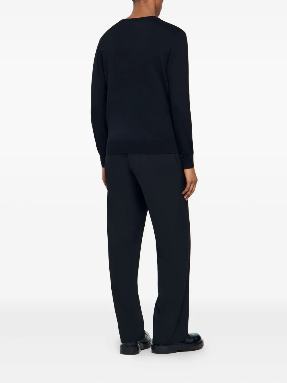 SANDRO Sweater met V-hals Zwart