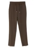 SANDRO elasticated straight-leg trousers - Brown