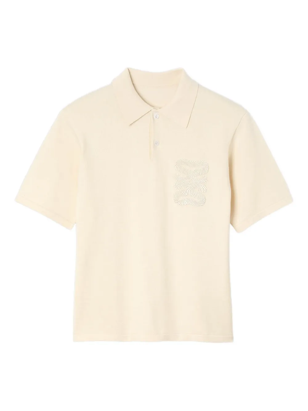 SANDRO playera tipo polo con detalle bordado | amarillo | Image 1