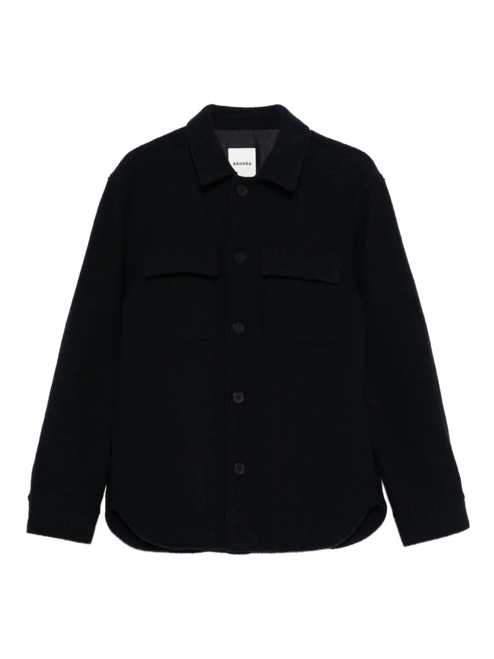 SANDRO wool flap-pocket jacket | Blue | Image 1