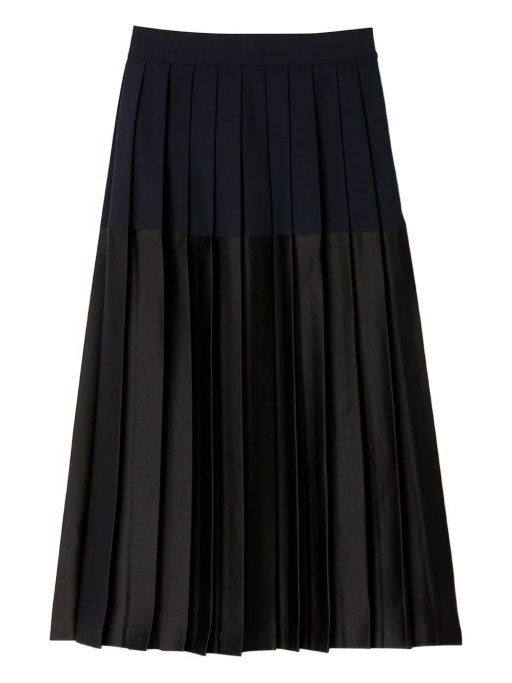 SANDRO falda midi con diseño color block | negro | Image 1